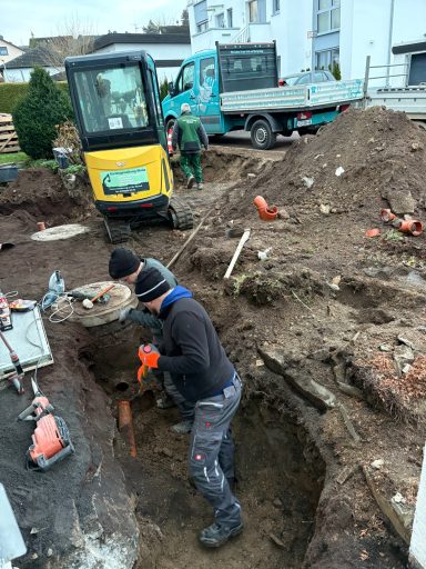 Erdarbeiten, Rohrleitungsarbeiten